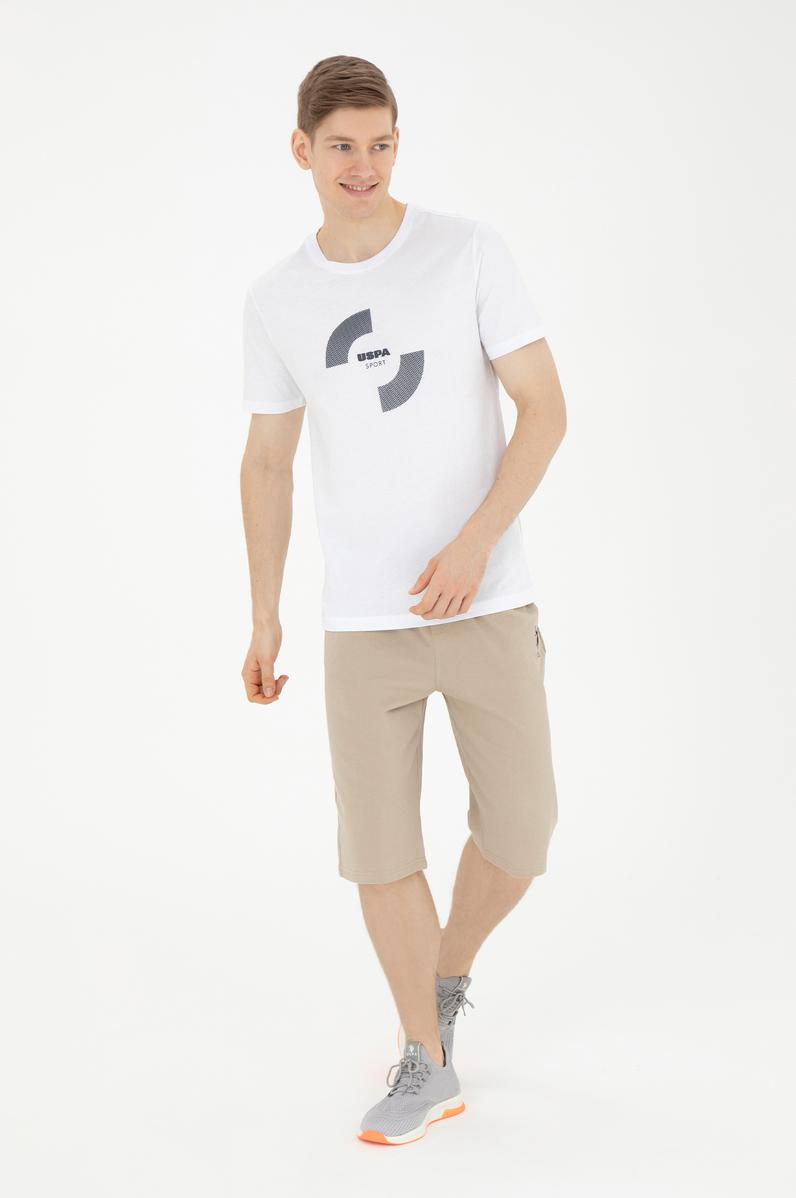 Erkek Açık Haki Örme Şort