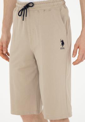 Erkek Açık Haki Örme Şort - 50279619111