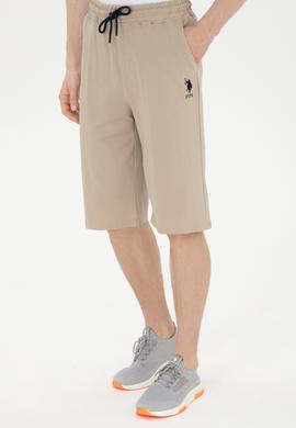 Erkek Açık Haki Örme Şort - 50279619111