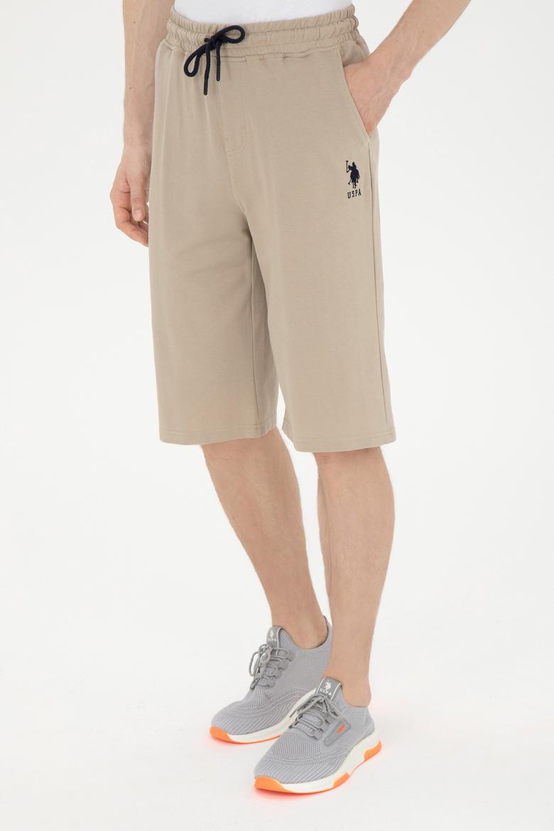 Erkek Açık Haki Örme Şort - 50279619111