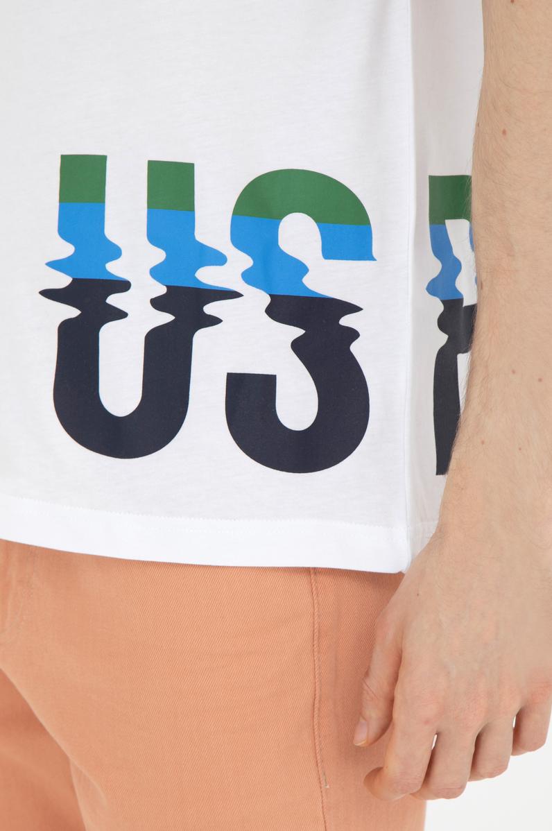 Erkek Comfort Fit Bisiklet Yaka Beyaz Tişört