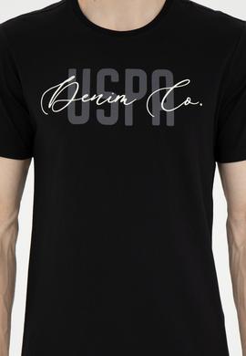 Erkek Bisiklet Yaka Siyah Tişört - 50287081007