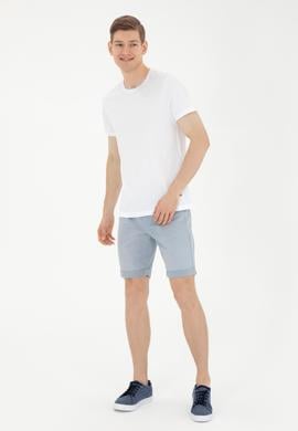 Erkek Regular Fit Bisiklet Yaka Beyaz Tişört - 50287085011