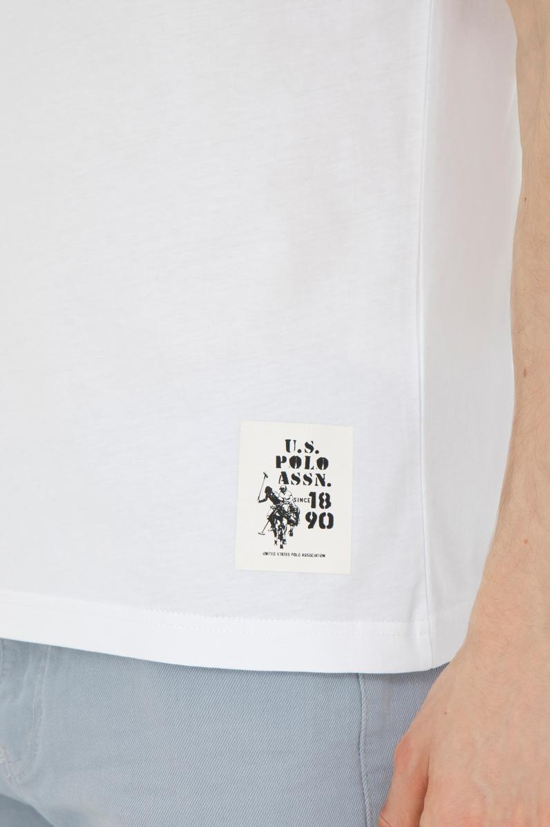 Erkek Regular Fit Bisiklet Yaka Beyaz Tişört