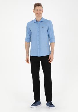 Erkek Regular Fit Siyah Kanvas Pantolon - 50246098028