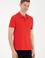 Erkek Slim Fit Polo Yaka Kırmızı Basic Tişört