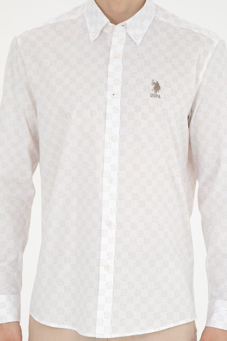 Erkek Açık Haki Uzun Kollu Gömlek - 50282820022