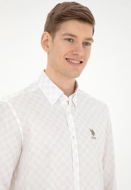 Erkek Açık Haki Uzun Kollu Gömlek - 50282820022