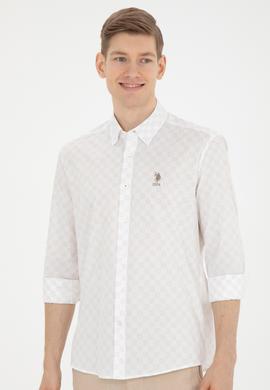 Erkek Açık Haki Uzun Kollu Gömlek - 50282820022