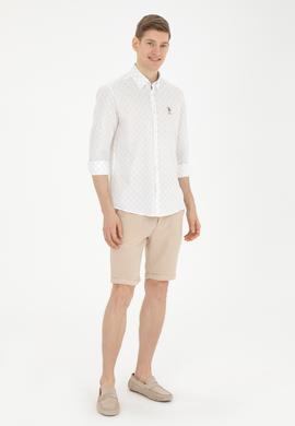 Erkek Açık Haki Uzun Kollu Gömlek - 50282820022