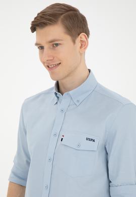 Erkek Açık Mavi Uzun Kollu Gömlek - 50283364024