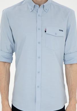 Erkek Açık Mavi Uzun Kollu Gömlek - 50283364024