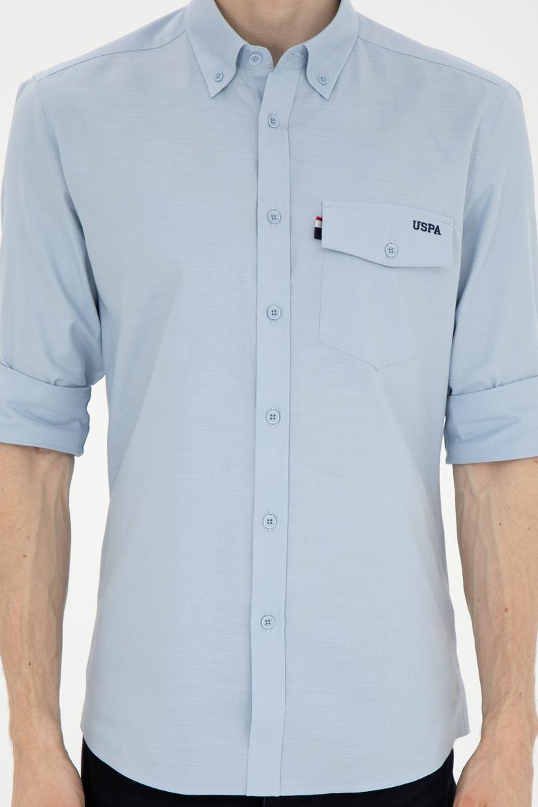 Erkek Açık Mavi Uzun Kollu Gömlek - 50283364024