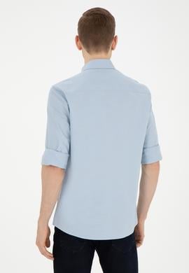 Erkek Açık Mavi Uzun Kollu Gömlek - 50283364024