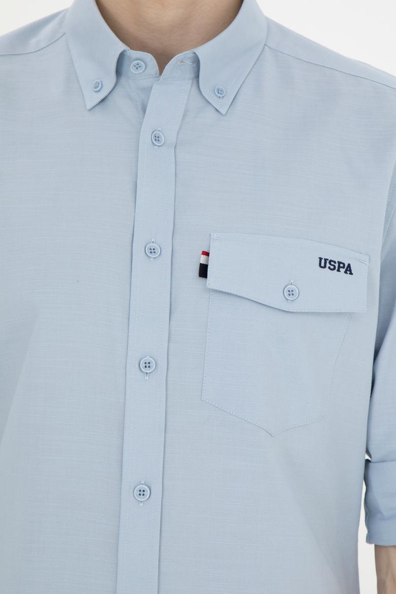 Erkek Açık Mavi Uzun Kollu Gömlek - 50283364024