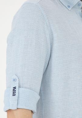 Erkek Açık Mavi Uzun Kollu Gömlek - 50283423016