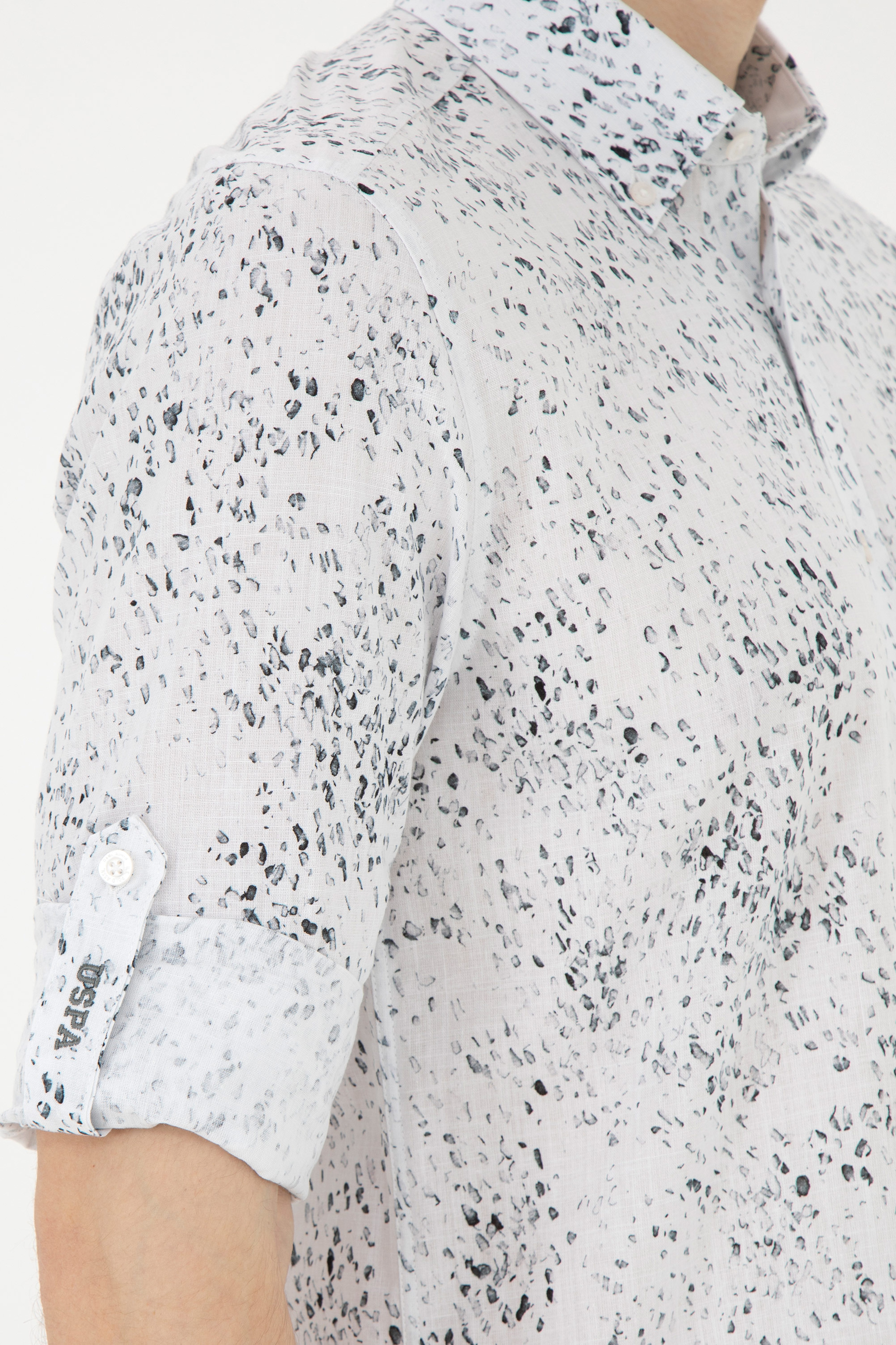 Erkek Siyah Uzun Kollu Gömlek - Image 7