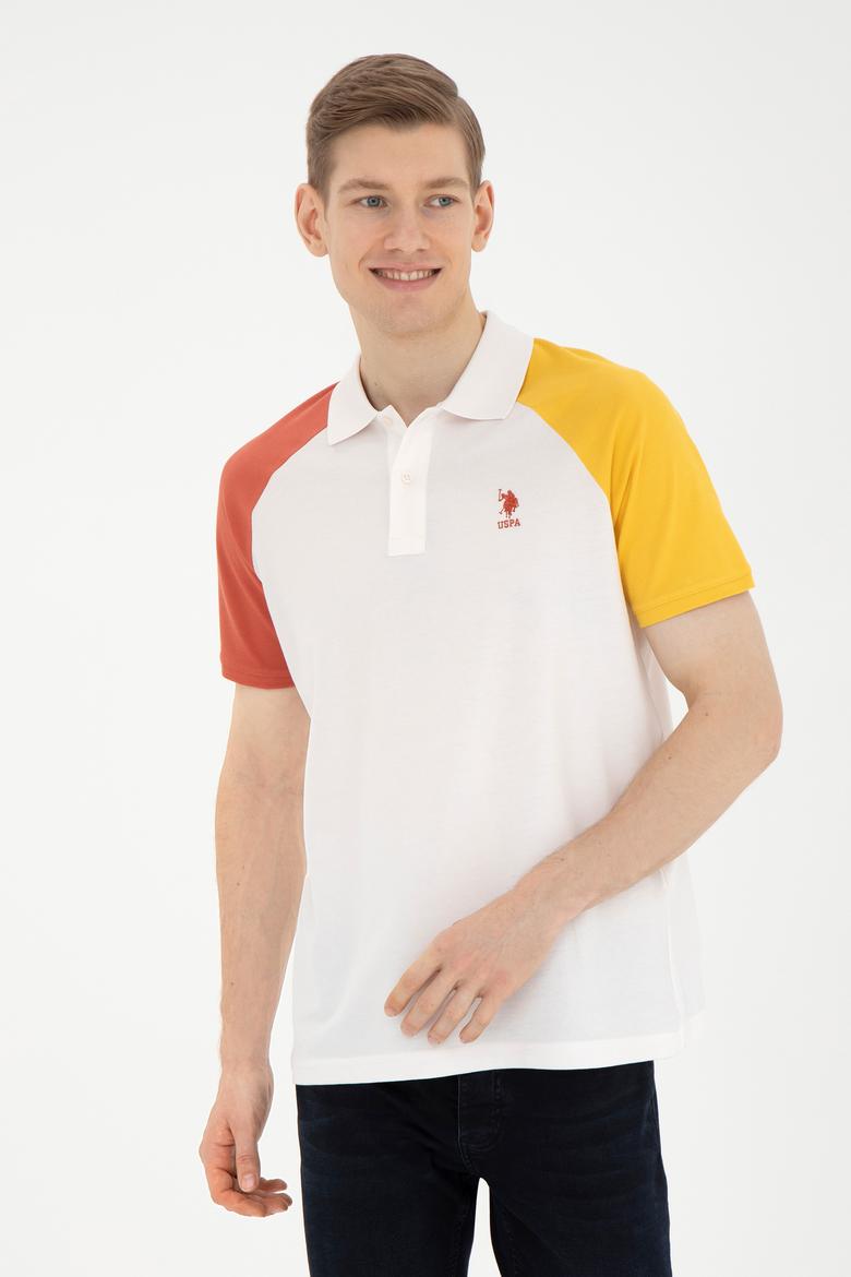 Erkek Regular Fit Polo Yaka Ekru Tişört - 50281957009