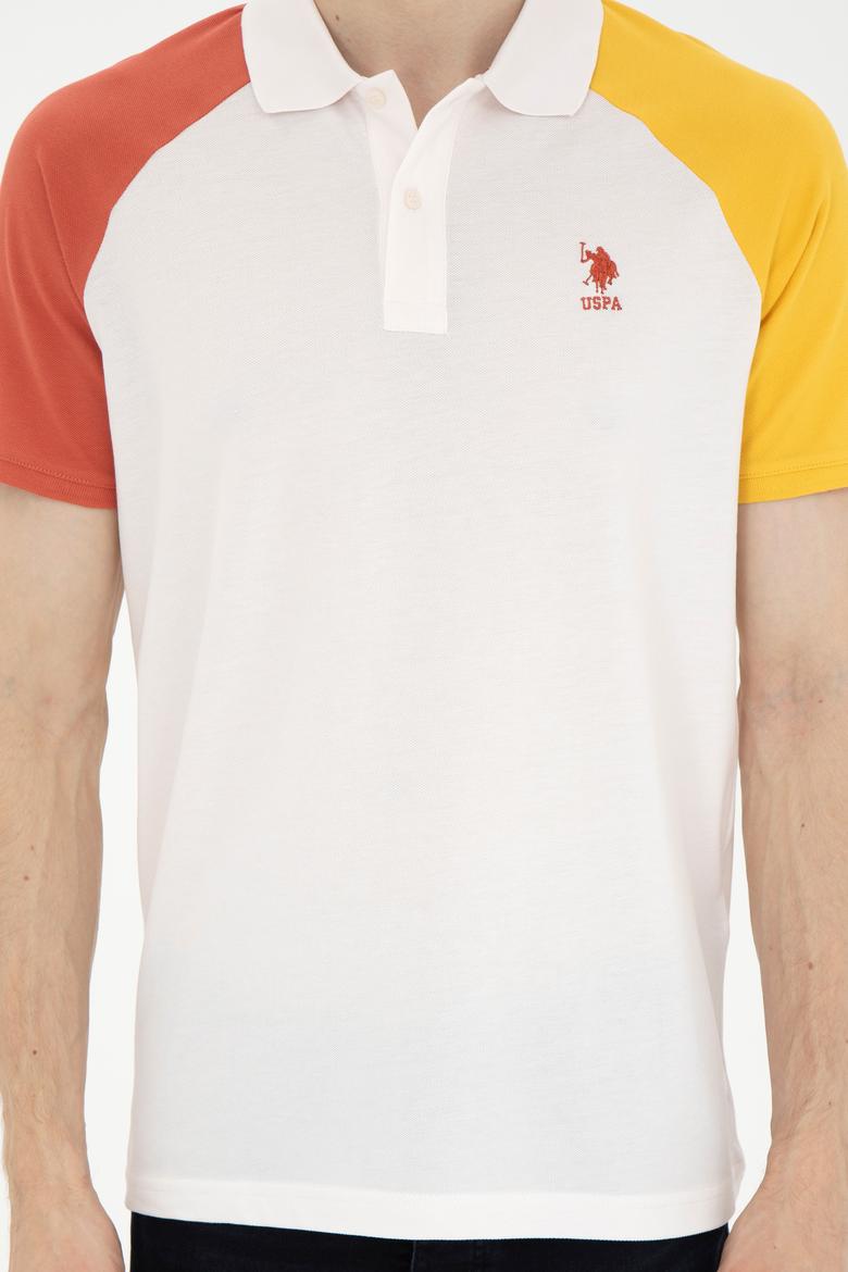 Erkek Regular Fit Polo Yaka Ekru Tişört - 50281957009
