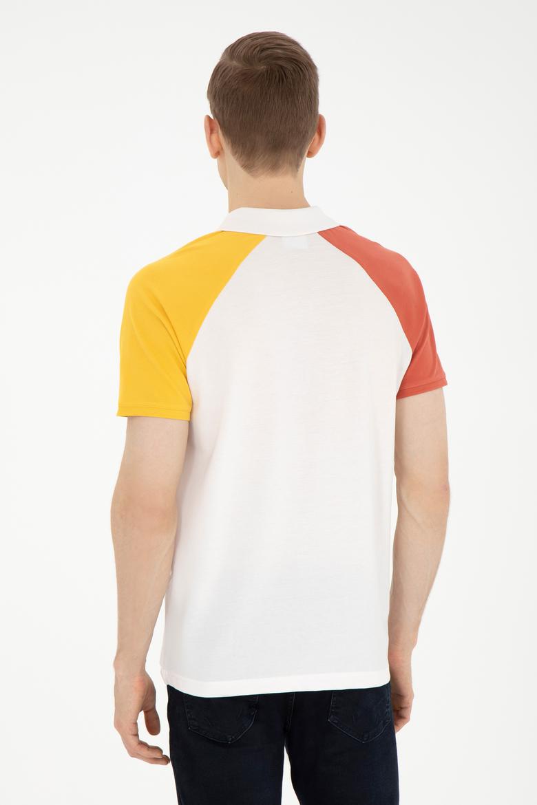 Erkek Regular Fit Polo Yaka Ekru Tişört - 50281957009