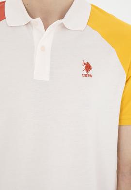Erkek Regular Fit Polo Yaka Ekru Tişört - 50281957009