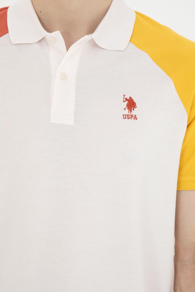 Erkek Regular Fit Polo Yaka Ekru Tişört - 50281957009