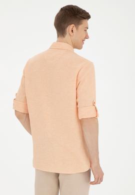 Erkek Kiremit Uzun Kollu Gömlek - 50283423007