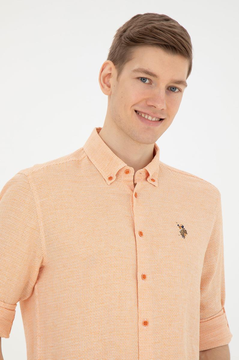 Erkek Kiremit Uzun Kollu Gömlek