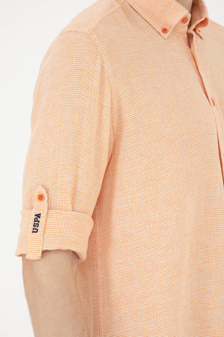 Erkek Kiremit Uzun Kollu Gömlek - 50283423007