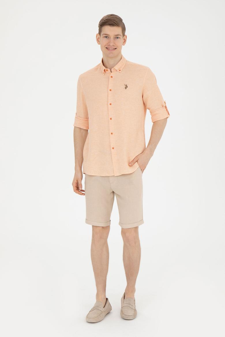 Erkek Kiremit Uzun Kollu Gömlek - 50283423007