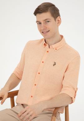 Erkek Kiremit Uzun Kollu Gömlek - 50283423007