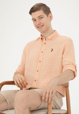 Erkek Kiremit Uzun Kollu Gömlek - 50283423007