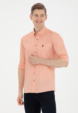 Erkek Kiremit Uzun Kollu Basic Gömlek - 50263100100