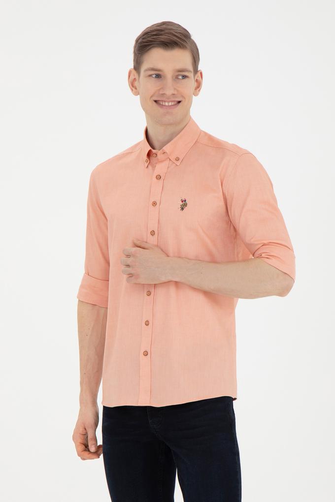 Erkek Kiremit Uzun Kollu Basic Gömlek