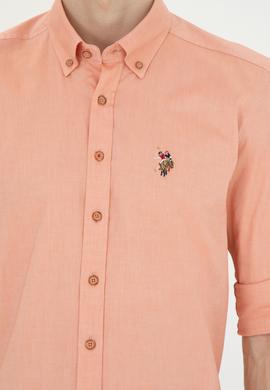 Erkek Kiremit Uzun Kollu Basic Gömlek - 50263100100