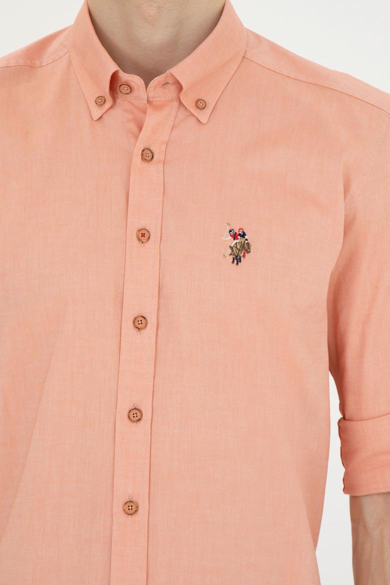 Erkek Kiremit Uzun Kollu Basic Gömlek - 50263100100