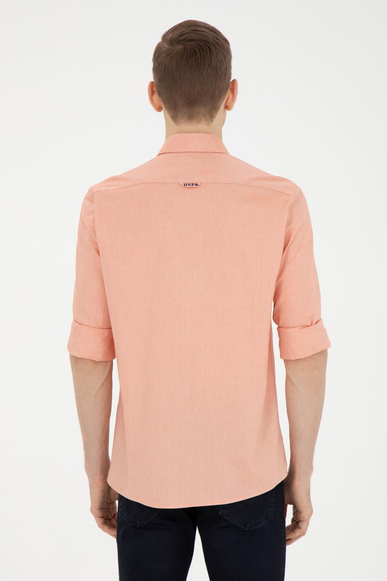 Erkek Kiremit Uzun Kollu Basic Gömlek - 50263100100