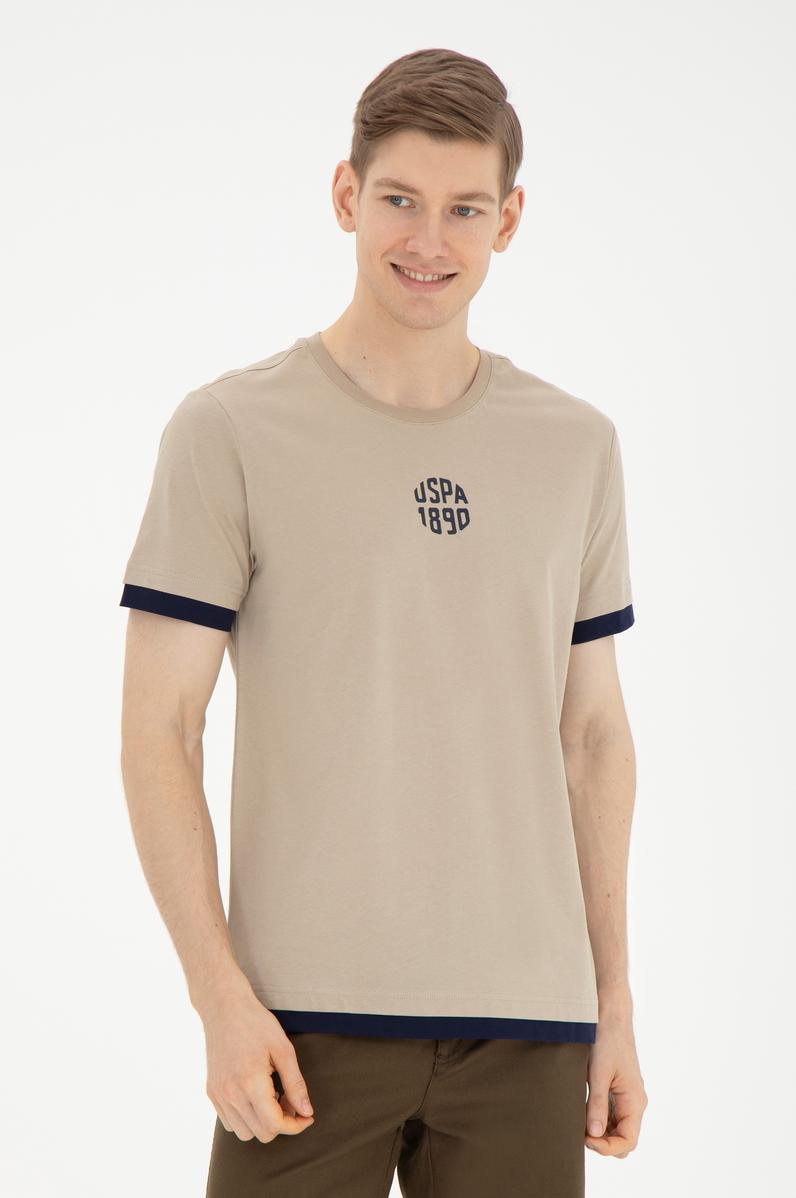 Erkek Açık Haki Tişört