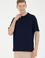 Erkek Comfort Fit Bisiklet Yaka Lacivert Tişört