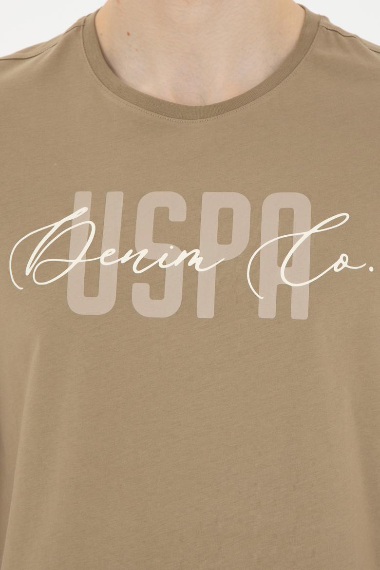 Erkek Bisiklet Yaka Haki Tişört - 50287081026