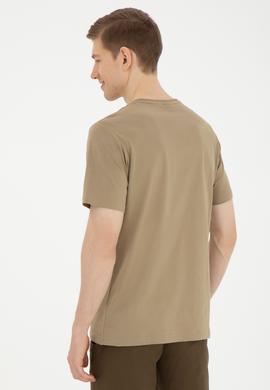 Erkek Bisiklet Yaka Haki Tişört - 50287081026