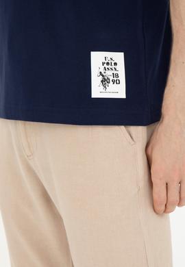 Erkek Regular Fit Bisiklet Yaka Lacivert Tişört - 50287085051