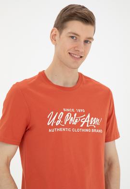 Erkek Regular Fit Bisiklet Yaka Pudra Tişört - 50282007041