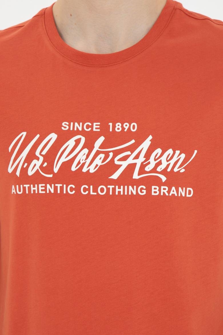 Erkek Regular Fit Bisiklet Yaka Pudra Tişört - 50282007041