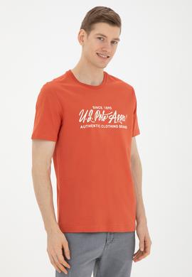 Erkek Regular Fit Bisiklet Yaka Pudra Tişört - 50282007041