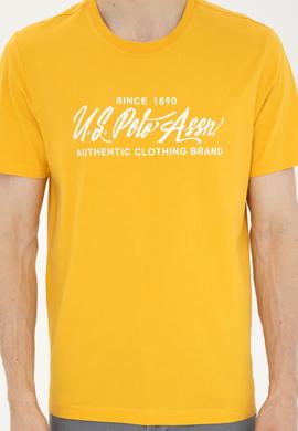 Erkek Regular Fit Bisiklet Yaka Safran Tişört - 50282007051