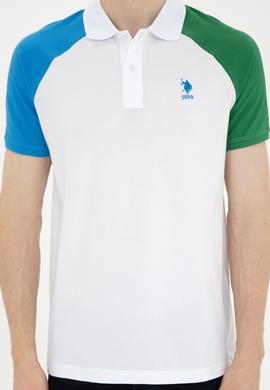 Erkek Regular Fit Polo Yaka Beyaz Tişört - 50281957011