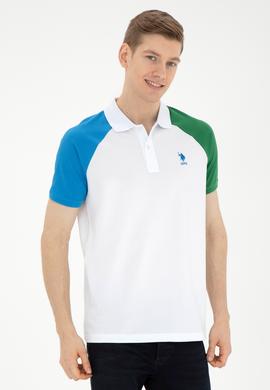 Erkek Regular Fit Polo Yaka Beyaz Tişört - 50281957011