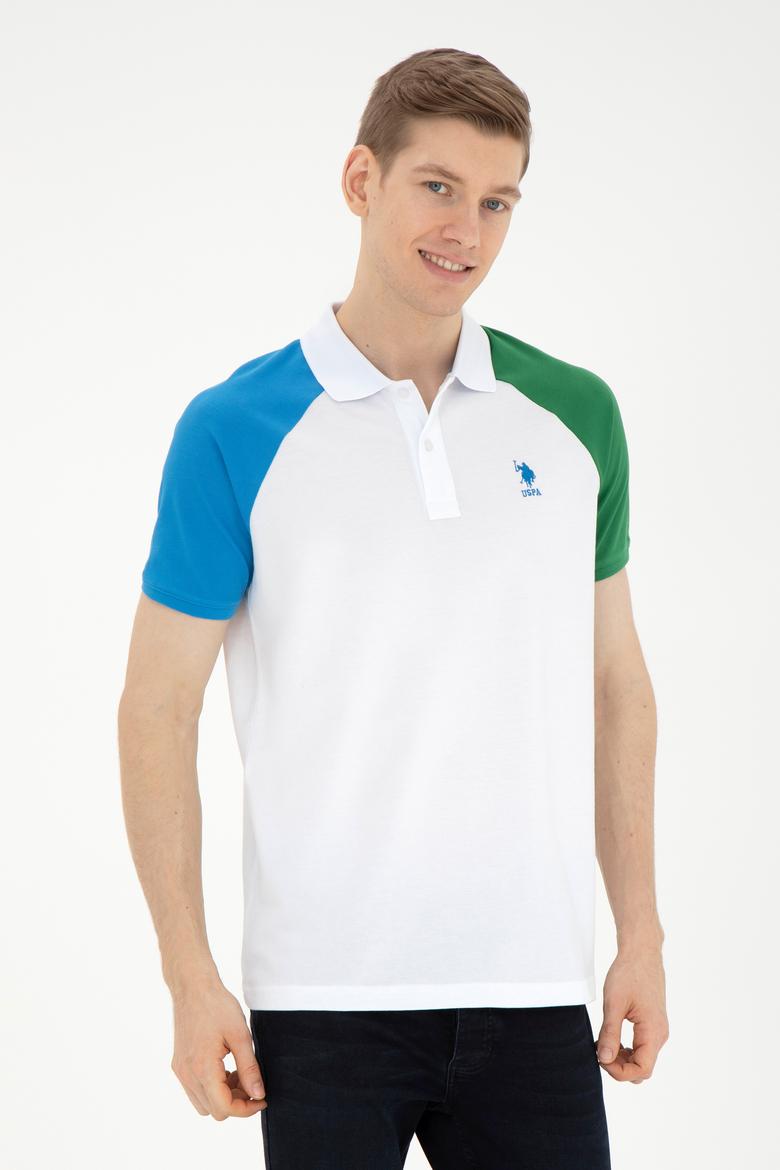 Erkek Regular Fit Polo Yaka Beyaz Tişört - 50281957011