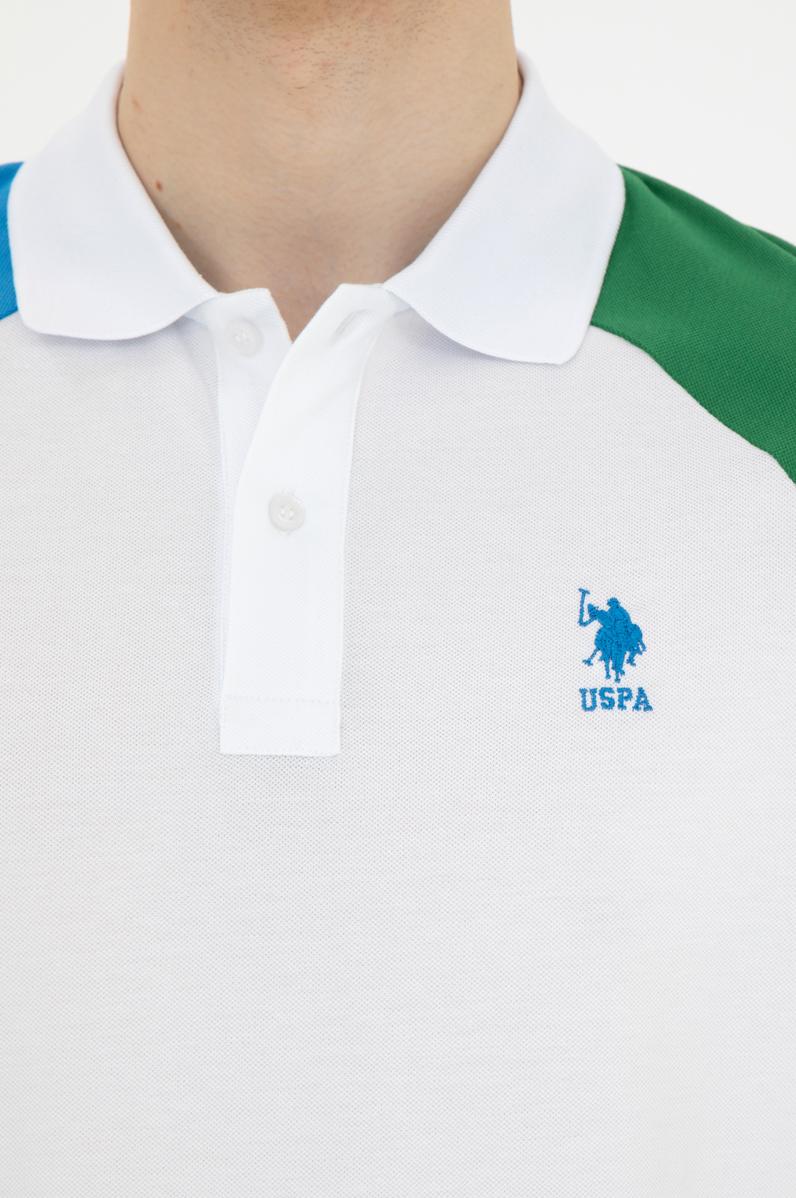 Erkek Regular Fit Polo Yaka Beyaz Tişört